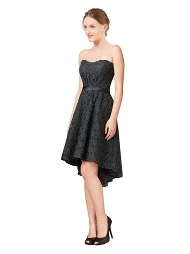 Lace Cocktail Dress with Hi-Low Hemline UK