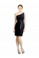 One Shoulder Short Lace Cocktail Dress with Satin Waistband UK