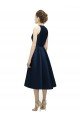 Halter Neck Short Tea Length Sleeveless Satin Cocktail Dress UK