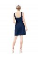 V-Neck A-Line Satin Cocktail Dress with Pockets UK
