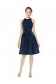 Short Halter Length Luxe Satin Cocktail Dress UK