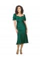 Ruched Sleeve Silky Satin Cocktail Dress UK