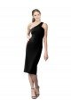 One Shoulder Short Crepe Cocktail Dress UK