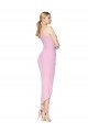 Halter Neck Short Knee Length Crepe Mermaid Cocktail Dress UK
